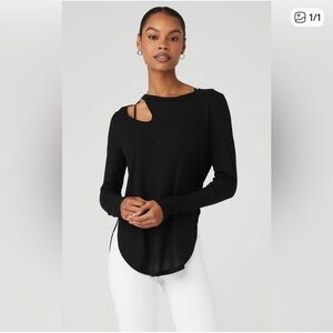 Alo Yoga Ribbed Long Sleeve Size Small